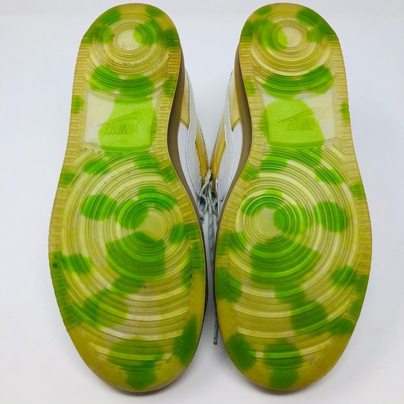 Nike Court Royale Lime Sneakers / Running Shoes 336125-111 - White Leather Sz 9 - Picture 3 of 10